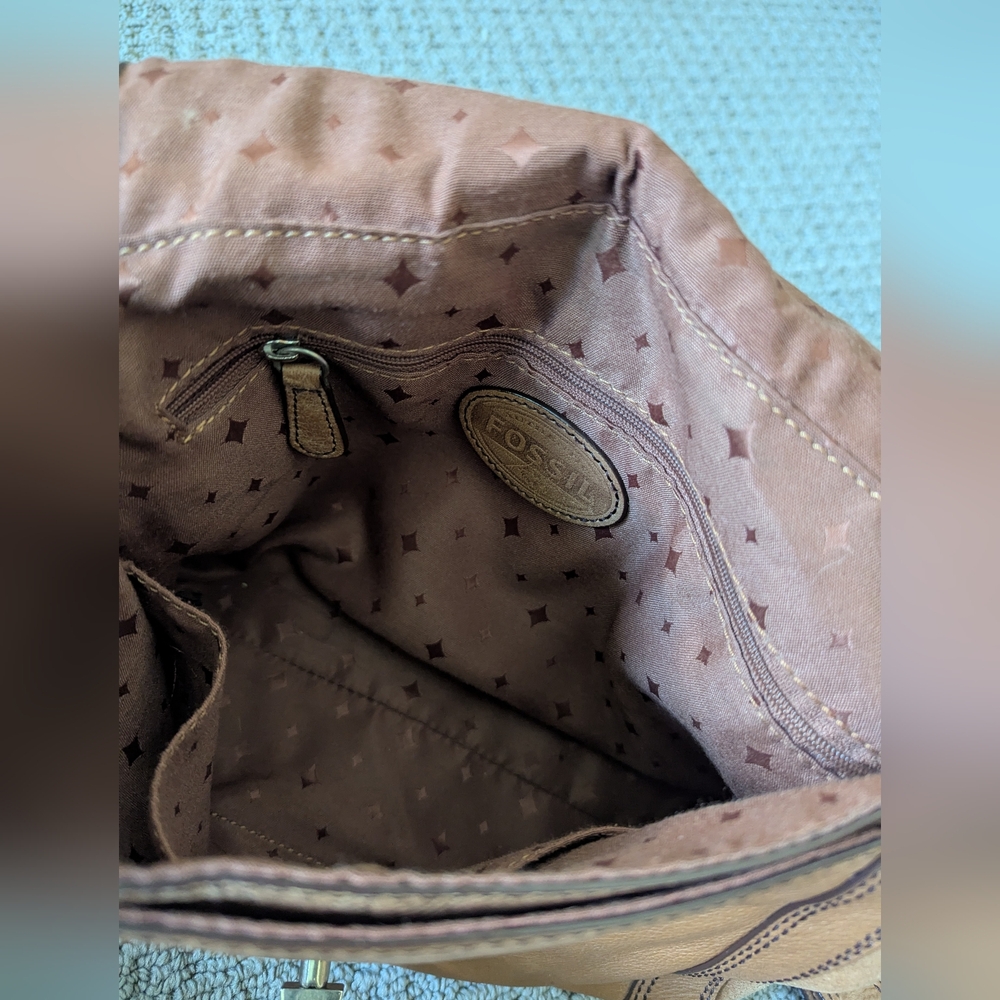 Fossil Brown Leather Handbag - Picture 6 of 7